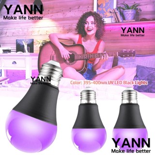 Yann1 โปสเตอร์หลอดไฟ UV เรืองแสง E27 2023 10W สีดํา สําหรับงานปาร์ตี้ คลับ