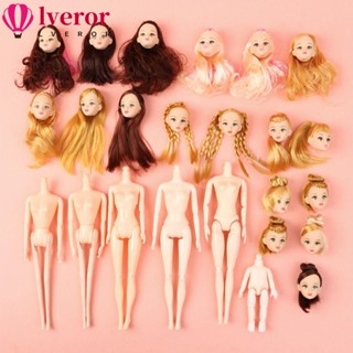 Lveror ของเล่นหัวตุ๊กตา 1/6 BJD หลายสี DIY