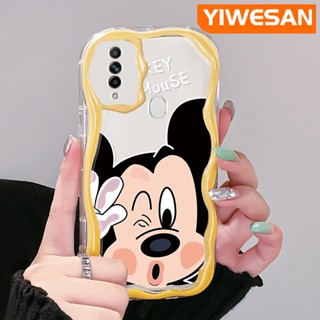 เคสโทรศัพท์มือถือ ซิลิโคนนิ่ม แบบใส ลายการ์ตูนมิกกี้เมาส์ สีครีม สําหรับ OPPO A31 2020 A8