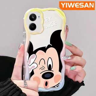 เคสโทรศัพท์มือถือ ซิลิโคนนิ่ม แบบใส ลายการ์ตูนมิกกี้เมาส์ สีครีม สําหรับ Realme 10