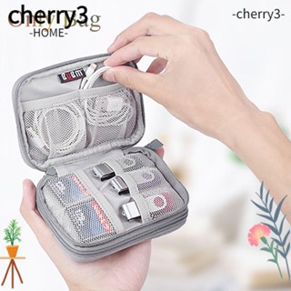 Cherry3 กระเป๋าเก็บฮาร์ดไดรฟ์ หูฟัง พาวเวอร์แบงก์ ดิจิทัล อุปกรณ์เสริม สําหรับครัวเรือน