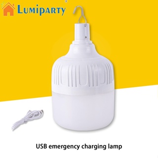 Lumiparty หลอดไฟฉุกเฉิน Led 5v แบบพกพา ประหยัดพลังงาน พร้อมตะขอ สําหรับตั้งแคมป์ เต็นท์ กลางแจ้ง