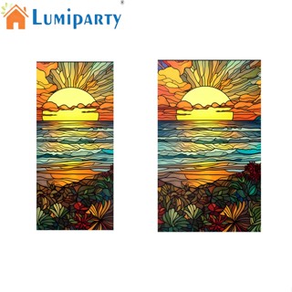 Lumiparty ฟิล์มกระจกสี ป้องกันแสงแดด เป็นส่วนตัว หลากสี สําหรับหน้าต่าง กระจก