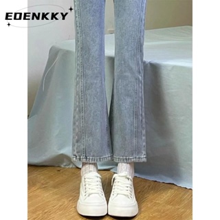 EOENKKY  กางเกงขายาว กางเกงยีสน์ผู้หญิง ทรงหลวม ๆ ตรง Retro Hip Hop Pants 2023 NEW Style  สไตล์เกาหลี Korean Style High quality fashion A97L89K 36Z230909