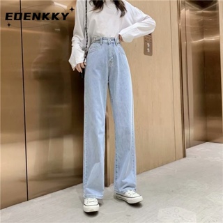 EOENKKY  กางเกงขายาว กางเกงยีสน์ผู้หญิง ทรงหลวม ๆ ตรง Retro Hip Hop Pants 2023 NEW Style  Unique Korean Style รุ่นใหม่ คุณภาพสูง A97L87B 36Z230909