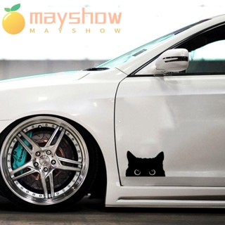 Mayshow สติกเกอร์ PET ลายแมวน่ารัก มีกาวในตัว อุปกรณ์เสริม สําหรับตกแต่งรถยนต์