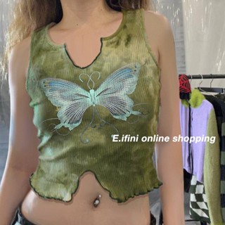 E.ifini เสื้อยืดผู้หญิง สะดวกสบาย และทันสมัย A90K1PC 34Z230825