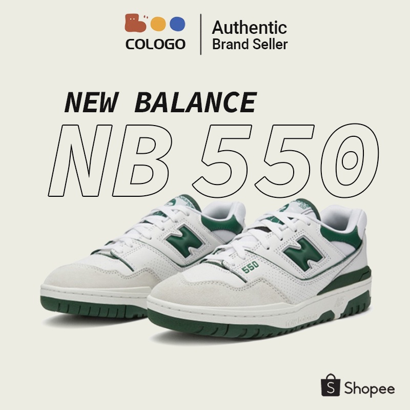 NEW BALANCE 550 NB550 BB550 new balance BB550WT1 รองเท้าผ้าใบ Green 💯