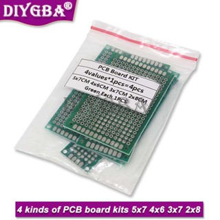 บอร์ดวงจร Pcb 5x7 4x6 3x7 2x8 ซม. 5*7 4*6 3*7 2*8 ทองแดง สองด้าน 4 ชิ้น