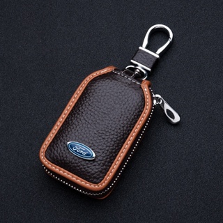 เคสกุญแจรีโมทรถยนต์ หนังวัวแท้ สําหรับ Ford New Mondeo Winged Tiger Taurus Sharp World Fox Focus Winning