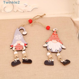 Twinkle จี้ตุ๊กตาไม้ ขนาดเล็ก สําหรับแขวนตกแต่งต้นคริสต์มาส 3 ชิ้น