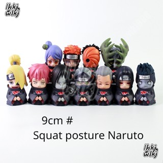 โมเดลฟิกเกอร์ Naruto Tobi Itachi Akatsuki Orochimaru Hidan Deidara Konan ขนาด 9 ซม. สําหรับตกแต่งห้อง