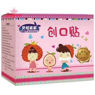 Byce> ใหม่ พลาสเตอร์ฉุกเฉิน กันน้ํา ระบายอากาศ ลายการ์ตูน 120 ชิ้น