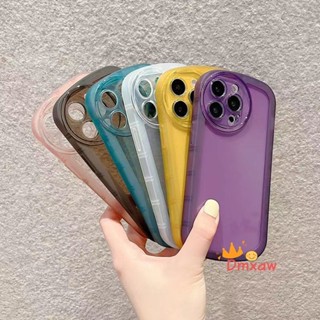 เคสโทรศัพท์มือถือแบบนิ่ม ใส กันรอยกล้อง สีแคนดี้ สําหรับ Vivo Y78 Y36 5G Y02 IQOO 11 Pro Z7 Z7X