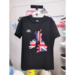 Umbro/umbro Great Britain เสื้อยืด ผ้าฝ้าย ระบายอากาศ ซับเหงื่อ เรียบง่าย สําหรับผู้ชาย และผู้หญิง