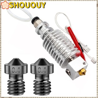 Shououy หัวฉีดรีดร้อน V6 12V I3 Mega 0.4 มม. 2 ชิ้น สําหรับเครื่องพิมพ์