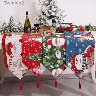 Twinkle ผ้าคลุมโต๊ะ ลายคริสต์มาส สําหรับตกแต่งบ้าน ปาร์ตี้ปีใหม่