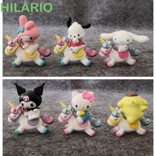 Hilario KT Cat โมเดลฟิกเกอร์ PVC รูปแมวมายเมโลดี้ ของเล่น ของสะสม ของตกแต่งวันเกิด สําหรับเด็กผู้หญิง