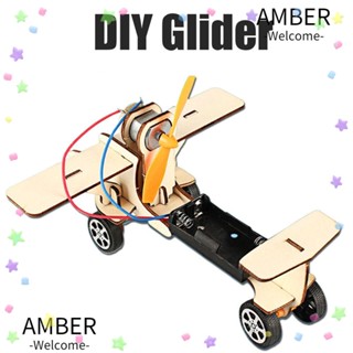 Amber ชุดเครื่องบินไฟฟ้า DIY เพื่อการศึกษา สําหรับเด็ก ทดลองวิทยาศาสตร์