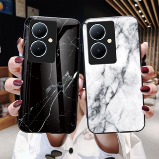 เคสโทรศัพท์มือถือกระจกนิรภัย TPU แบบนิ่ม ขอบแข็ง กันกระแทก สําหรับ VIVO Y78 5G Y78 5G