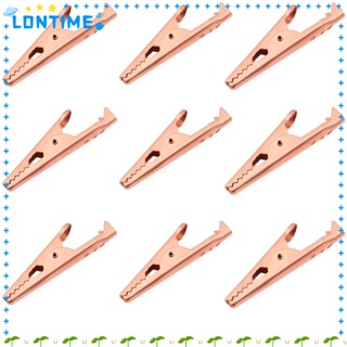 Lontime แคลมป์ทองเหลือง 45 มม. 1.77 นิ้ว พร้อมปลอกฉนวนกันความร้อน สําหรับบัดกรี สายเคเบิลรถยนต์ 10 ชิ้น