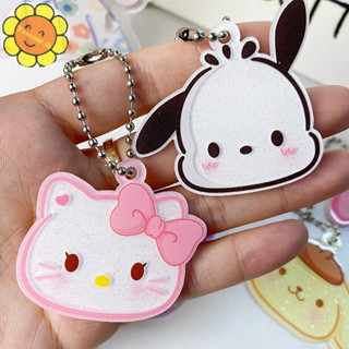 Yescont Sanrio Kawaii Melody Kuromi Pochacco พวงกุญแจอะคริลิค ลายการ์ตูนอนิเมะ น่ารัก สําหรับห้อยกระเป๋า โทรศัพท์มือถือ