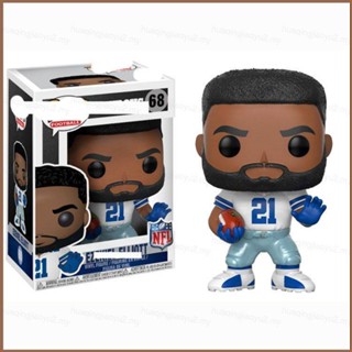 Hqy2 โมเดลตุ๊กตาฟิกเกอร์ FUNKO POP NFL Dallas Cowboys EZEKIEL ELLIOTT MY2 ของเล่น ของสะสม สําหรับเด็ก