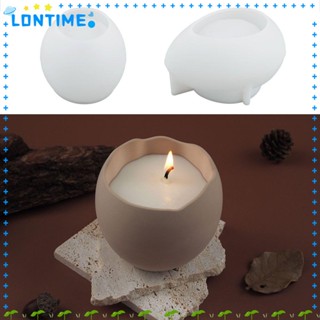 Lontime แม่พิมพ์ซิลิโคนเรซิ่น อีพ็อกซี่ รูปไข่ สําหรับทําเทียน DIY