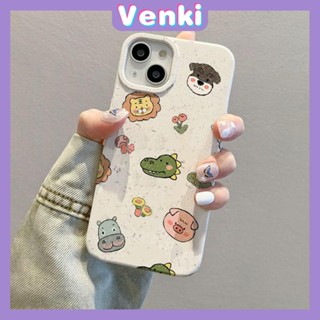 VENKI - เข้ากันได้สำหรับ เคสไอโฟน เคสไอโฟน11 เคส iphone 11 กรณีเป็นมิตรกับสิ่งแวดล้อมย่อยสลายได้เคสสีขาวกันกระแทกน่ารักสัตว์สิงโตจระเข้เข้ากันได้กับ iPhone 14 PRO MAX 13 PRO MAX 12 PRO MAX 11 XR XS 7 8