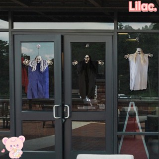 Lilac จี้หัวกะโหลกผี น่ากลัว สําหรับแขวนตกแต่งปาร์ตี้ฮาโลวีน DIY