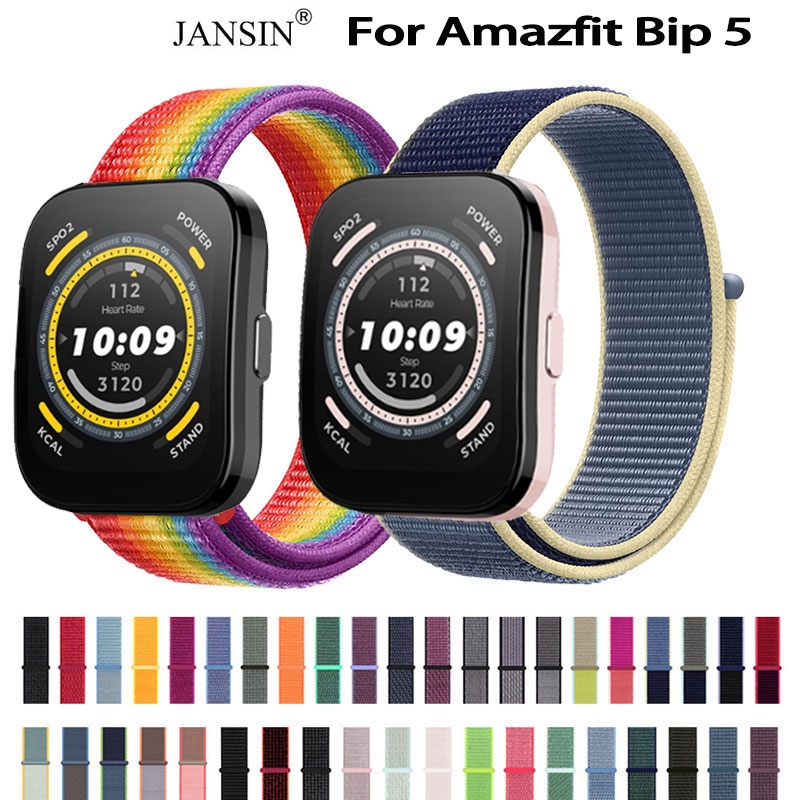 สาย amazfit bip5 bip 5 สายนาฬิกา ผ้าไนลอน สำหรับ Amazfit Bip 5 GPS Smart Watch สมาร์ทวอทช์