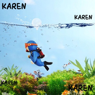 Karen จี้เรซิ่นลอยน้ํา อุปกรณ์เสริม สําหรับตกแต่งตู้ปลา