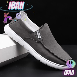 IBAII.  รองเท้าผ้าใบลำลองผู้ชายแบบสวมสไตล์ระเบิด