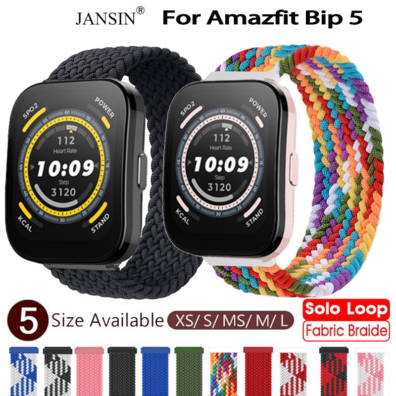 สายนาฬิกา amazfit bip 5 สาย ชนิดผ้าถัก สายเดี่ยว สำหรับ Amazfit Bip 5 GPS Smart Watch สมาร์ทวอทช์