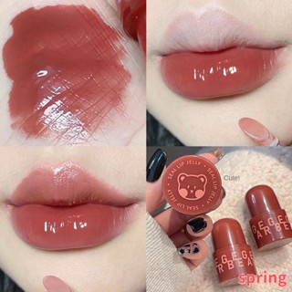 6 สี Gege Bear ลิควิดลิปสติก กระจก หมีน่ารัก ลิปกลอส กันน้ํา สีนู้ด ใส ลิควิดลิปสติก ลิปสาว แต่งหน้า เกาหลี แต่งหน้า