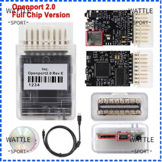 Wattle เครื่องมือวินิจฉัยรถยนต์ เปิดพอร์ต 2.0 ชิปเต็ม OBD 2 ทนทาน พร้อม CD ECU FLASH Tactrix Toyota JLR SDD