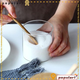 Popular โหลแก้วใส่เครื่องปรุง ขนาด 3.4*3.1 นิ้ว บริการได้ สําหรับร้านอาหาร