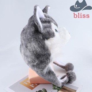 Bliss หมวก ลายการ์ตูนหมาป่าน่ารัก ที่ปิดหูกันหนาว ของเล่นสําหรับเด็ก