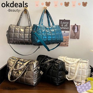 Okdeals กระเป๋าถือ กระเป๋าช้อปปิ้ง ทรงบักเก็ต ขนปุย แฟชั่นสําหรับผู้หญิง