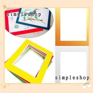 Simple กรอบรูปกระดาษแข็ง ทรงสี่เหลี่ยมผืนผ้า ขนาด A4 DIY สําหรับตกแต่งรูปภาพ