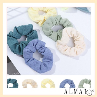 Alma ยางรัดผมหางม้า แบบยืดหยุ่น สีแคนดี้ สําหรับเด็กผู้หญิง