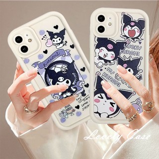 เคสโทรศัพท์มือถือ ซิลิโคน กันกระแทก ลายการ์ตูนคุโรมินําโชค สําหรับ IPhone 15 14 13 12 11 Pro Max X XR Xs Max 8 7 6 6S Plus SE 2020