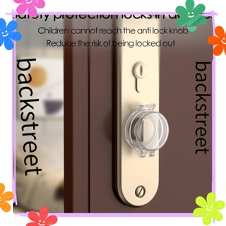 Backstreet กลอนล็อคประตู Deadbolt Lock, PP Kids Protection Child Proof Deadbolt Lock, Durable Transparent Baby Safety Lock Cover Home