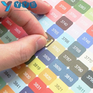 Yve สติกเกอร์ปักครอสติชคริสตัล 447 สี สําหรับตกแต่งบ้าน