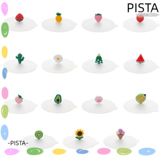 Pista ฝาครอบถ้วยซิลิโคน น่ารัก ใช้ซ้ําได้ กันฝุ่น