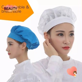 Beauty หมวกเชฟ หมวกคลุมผม สําหรับทําอาหาร โรงแรม