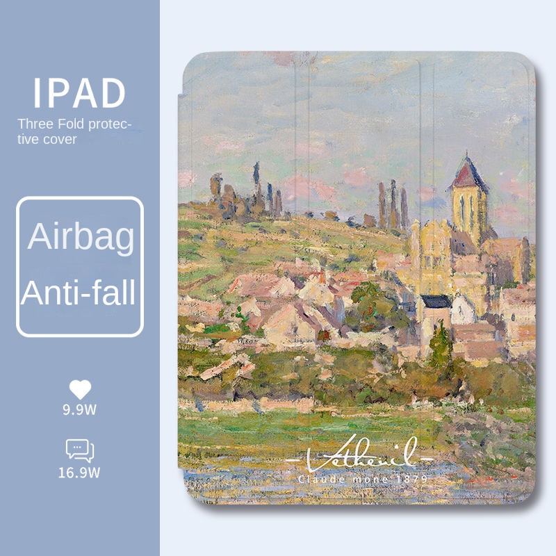 เคสนิ่ม แบบใส ลายกราฟฟิตี้ พร้อมช่องใส่ปากกา สําหรับ iPad Pro11Air5 Air4 iPad Gen8 Gen7 iPad gen6 ge