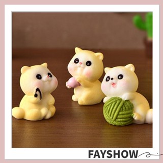 Fay ฟิกเกอร์แมวจิ๋ว อุปกรณ์เสริม สําหรับตกแต่งบ้านตุ๊กตา