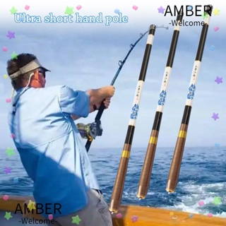 Amber คันเบ็ดตกปลา แบบยืดไสลด์ได้ น้ําหนักเบา สําหรับตกปลาคาร์พ