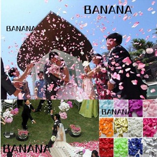 Banana1 กลีบดอกกุหลาบผ้าไหม 200 500 1000 ชิ้น สําหรับตกแต่งโต๊ะ ปาร์ตี้